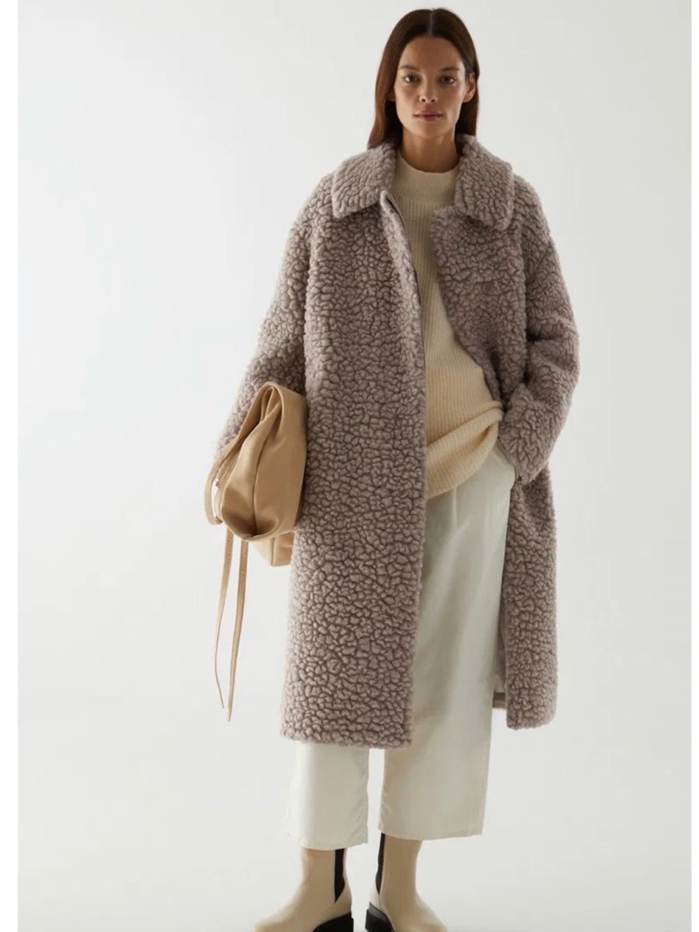 COS Teddy Jacket in Gray